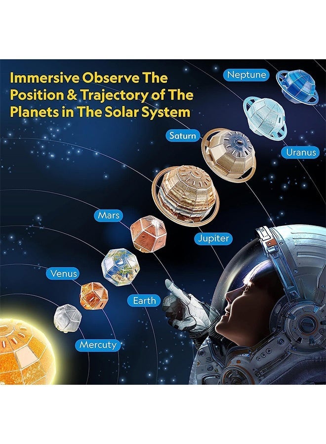 GMORO National Geographic 3D Solar System Puzzle - 173 Pieces | STEM Toy for Kids Ages 8+ | Build & Explore Planets, Fun Space Model, Perfect Gift for Young Astronomers and Science Enthusiasts - Image 4